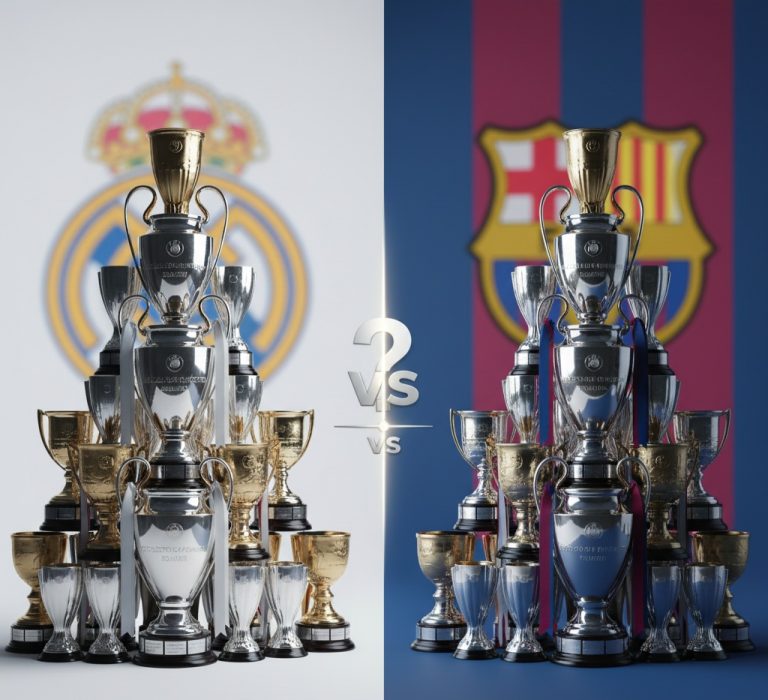 kto ma wiecej trofeow real czy barca